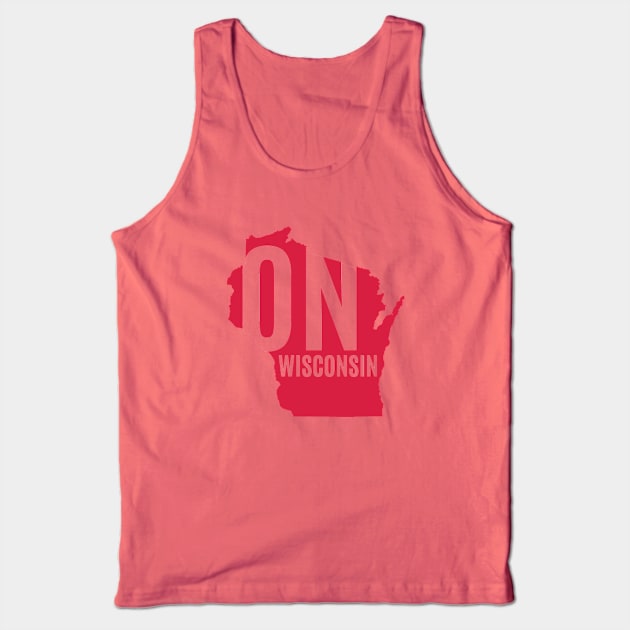 On Wisconsin Tank Top by juniperandspruce